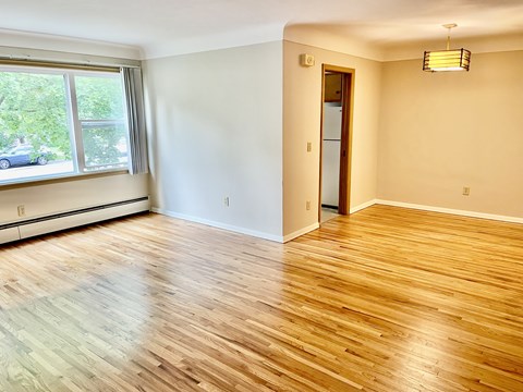 Floor plan for 1 bed, 1 bath, 700 sqft